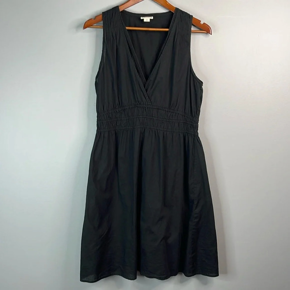 Converse One Star Cotton Midi Dress Black Sleeveless V-Neck Lined SK8 Size Large - Picture 11 of 11